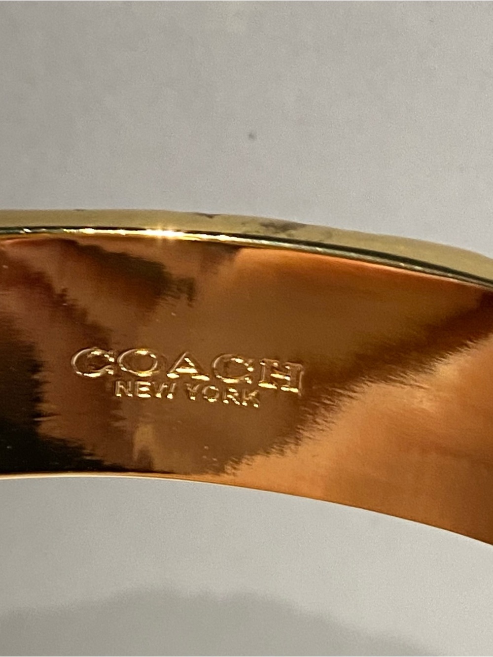 Gold-toned Coach Bangle - Picture 6 of 6